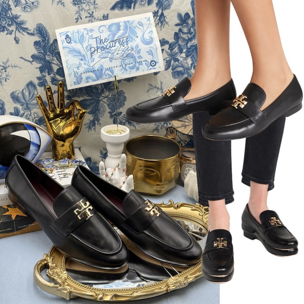 🆕 TORY BURCH 🧿 NWOB Eleanor Loafer, Perfect Black - Sz 8